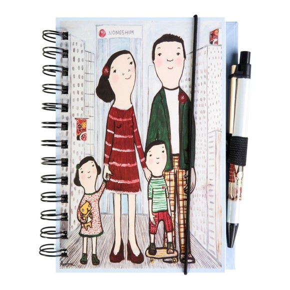 🍜 NONGSHIM Korean Instant Noodles Spicy Ramen Notepad w/Pen - Picture 4 of 9